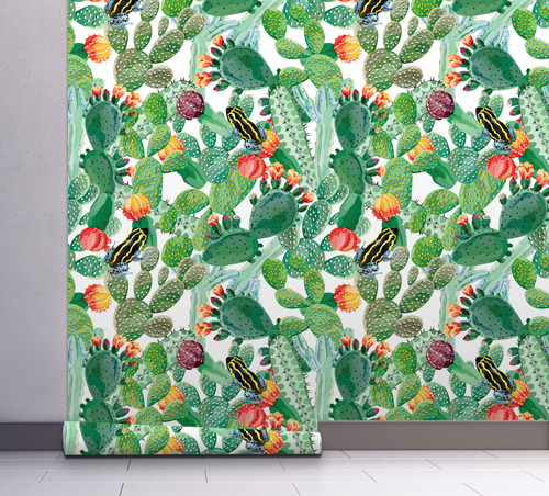 GP1900221 Cactus and Frog Wallpaper