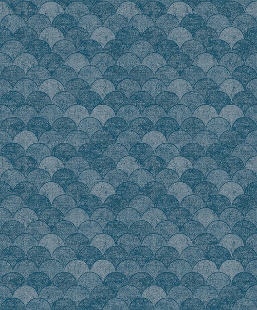 York Y6230205 Antonina Vella Mermaid Scales Wallpaper Blue