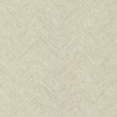 York Wallcoverings Bohemian Luxe BO6607 Metallic Chevron Wallpaper Cream