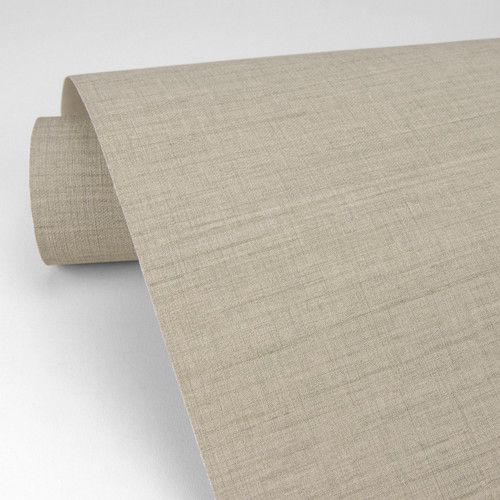 2829-82056 Essence Beige Linen Texture Wallpaper A-Street Prints Traditional Fabric  Faux Effects Made in United States