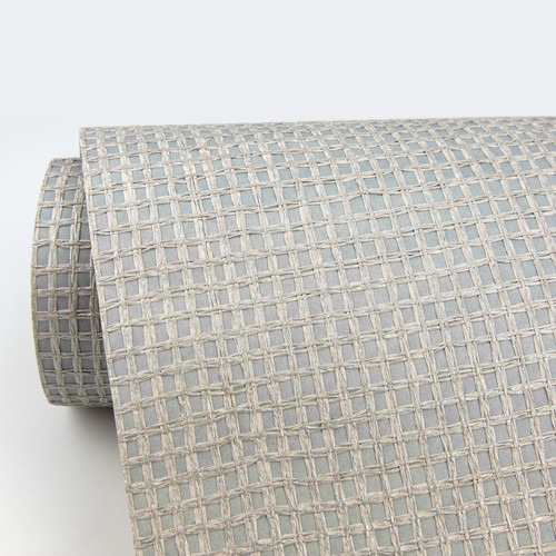 2829-80017 Wancahi Grey Grasscloth Wallpaper A-Street Prints Traditional Texture Pattern