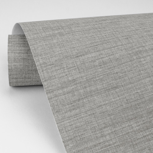 2829-82051 Essence Grey Linen Texture Wallpaper A-Street Prints Traditional Fabric Faux Effects Made in United States