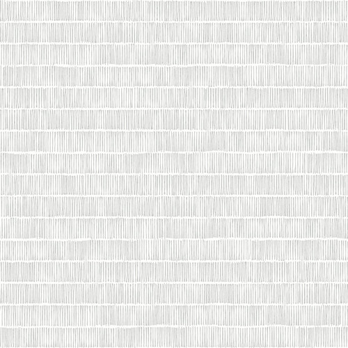 York Wallcoverings Black and White Resource Library BW3811 Horizontal Hash Marks Wallpaper Gray