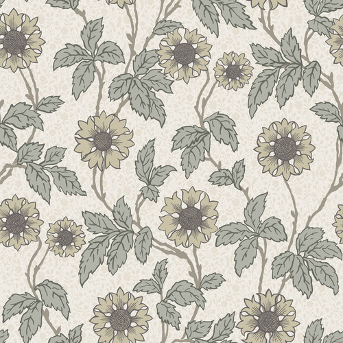 2948-28020 Leilani White Floral Wallpaper from A-Street Prints Scandinavian Theme Non Woven Flowers Made in Sweden