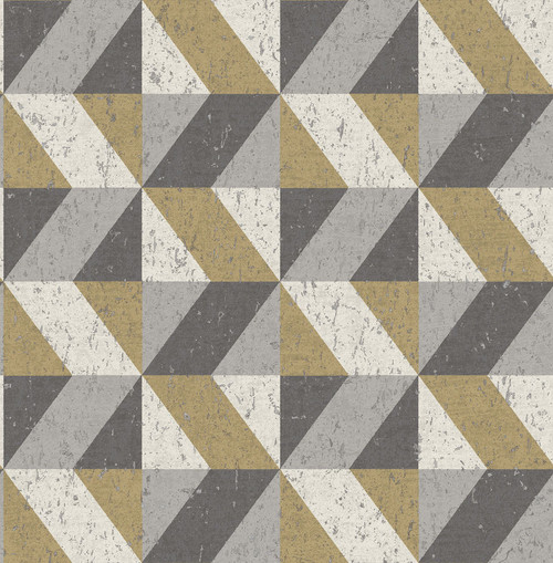 2908-25311 Cerium Metallic Concrete Geometric Wallpaper Feature Wall Style Unpasted Non Woven Material Alchemy Collection from A-Street Prints by Brewster Made in Great Britain