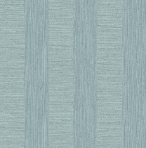 2908-25309 Intrepid Aqua Faux Grasscloth Stripe Wallpaper Transitional Style Unpasted Non Woven Material Alchemy Collection from A-Street Prints by Brewster Made in Great Britain