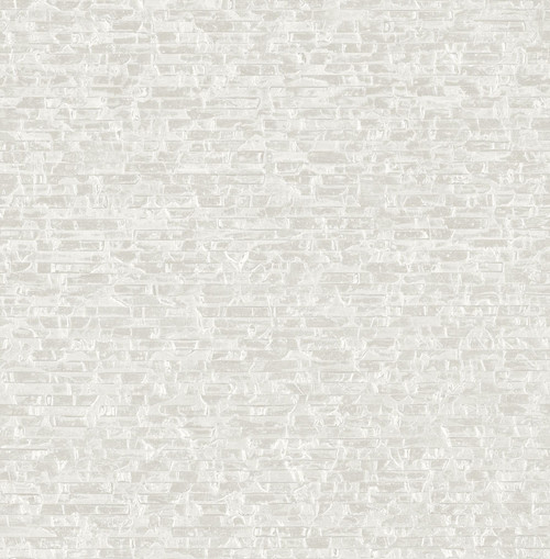 2908-24918 Belvedere Ivory Faux Slate Wallpaper Feature Wall Style Unpasted Non Woven Material Alchemy Collection from A-Street Prints by Brewster Made in Great Britain