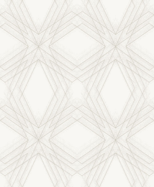 2908-87105 Relativity Off-White Geometric Wallpaper Modern Style Unpasted Non Woven Material Alchemy Collection from A-Street Prints by Brewster