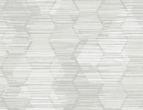 2949-60506 Jabari Light Gray Geometric Faux Grasscloth Wallpaper Modern Style Unpasted Acrylic Coated Paper Material Imprint Collection from A-Street Prints by Brewster Made in United States