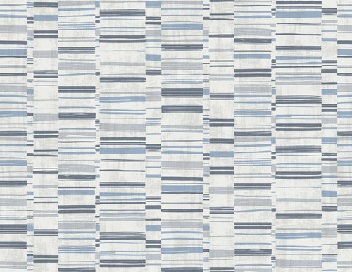 2949-60802 Fresnaye Blue Linen Stripe Wallpaper Modern Style Graphics Theme Unpasted Fabric Backed Vinyl Material Imprint Collection from A-Street Prints by Brewster Made in United States