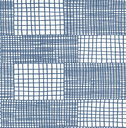 2903-25822 Maxwell Blue Geometric Wallpaper Modern Style Abstract Theme Unpasted Non Woven Material Blue Bell Collection from  A-Street Prints by Brewster