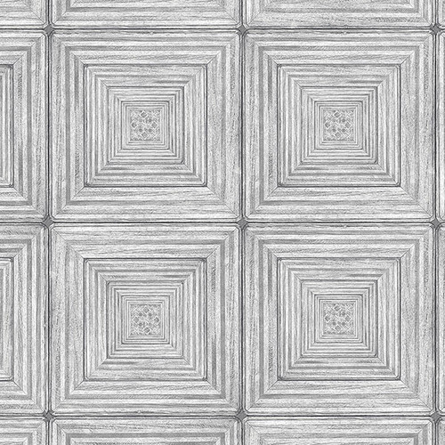 Norwall Manor House MH36527 Parquet Wallpaper Black, Grey