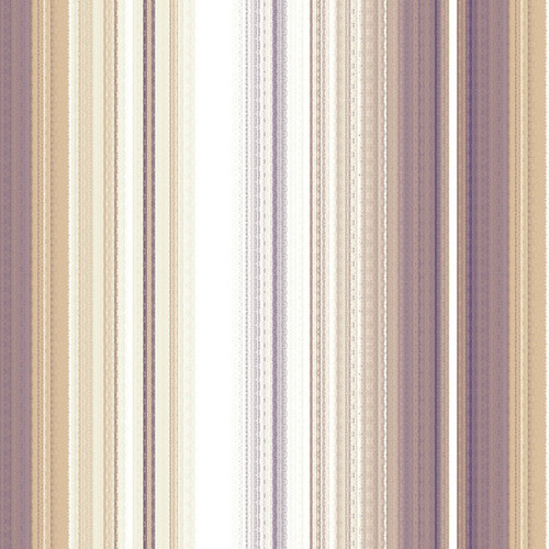 Norwall Manor House MH36508 Organic Stripe Wallpaper Purple, Metallic Gold