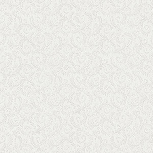 Norwall Wallcoverings Silk Impressions 2 MD29450 Allover Scroll Emboss Pearl White Wallpaper