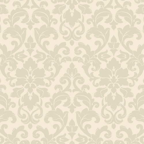 Norwall Wallcoverings DS29715 Stripes & Damasks 3 Velvet Green Cream Wallpaper