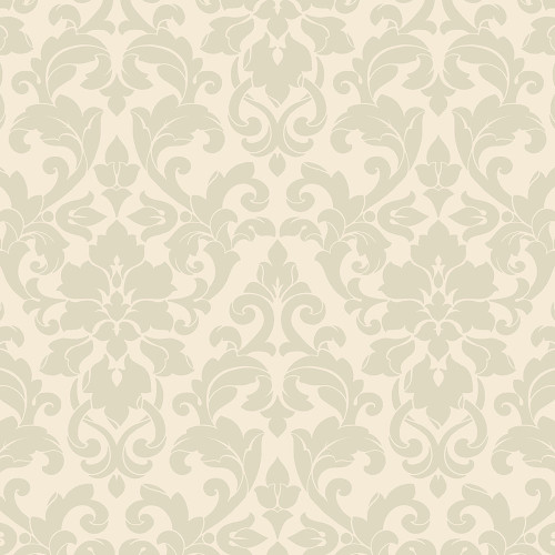 Norwall Wallcoverings DS29715 Stripes & Damasks 3 Velvet Green Cream Wallpaper