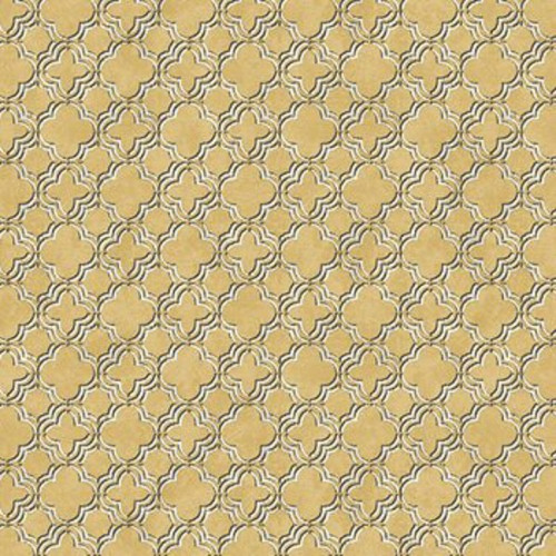 Norwall Wallcoverings Classic Silks 2 CS35616 Velvet Mini Black Yellow Gold Wallpaper