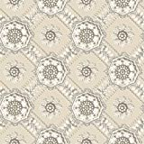 Norwall Wallcoverings Classic Silks 2 CS35628 Medallion Wallpaper Cream, Beige, Metallic Silver