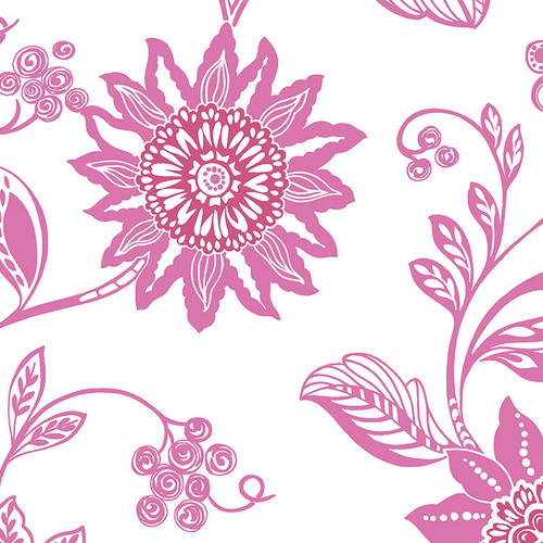 Norwall CM28631 Cheeky Monkeys Pink Flowers Wallpaper