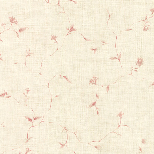 Norwall Wallcoverings CN26561 Rose Floral Pink Cream Beige Garden Wallpaper
