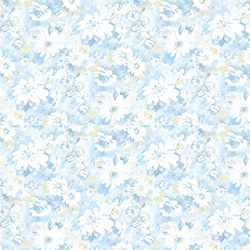 Norwall Wallcoverings Pretty Prints 4 PP35531 Daisy Chain Wallpaper Blue Yellow