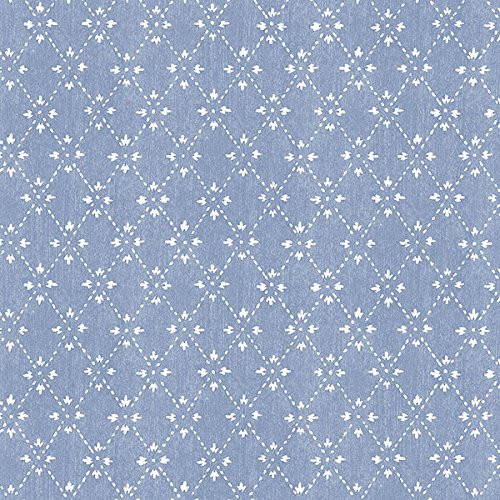 Norwall Wallcoverings Pretty Prints 4 PP35520 Paisley Print Wallpaper Blue