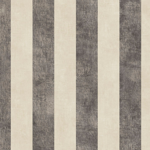 Stripe with Texture Wallpaper in Beige, Black, Linen, Ebony SD36157 by Norwall