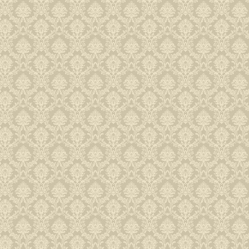 Norwall Wallcoverings SD36137 Stripes & Damasks 3 Mini Cream Gold Wallpaper