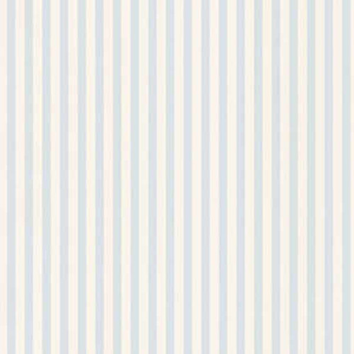 Norwall Wallcoverings PR33828 Floral Prints 2 6mm Stripe Blue Cream Wallpaper