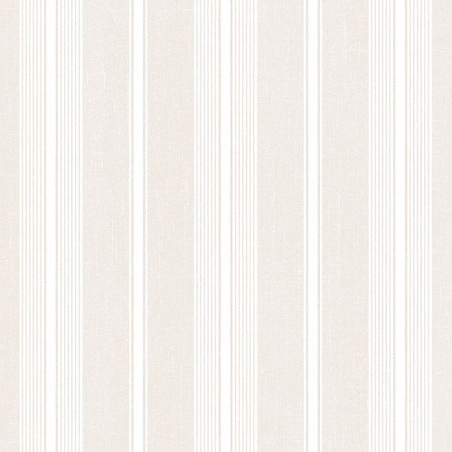 Norwall Wallcoverings SD36113 Stripes & Damasks 3 Cushion Stripe Wallpaper Beige