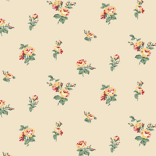 Norwall G34349 Floral Wallpaper Orange, Red, Yellow