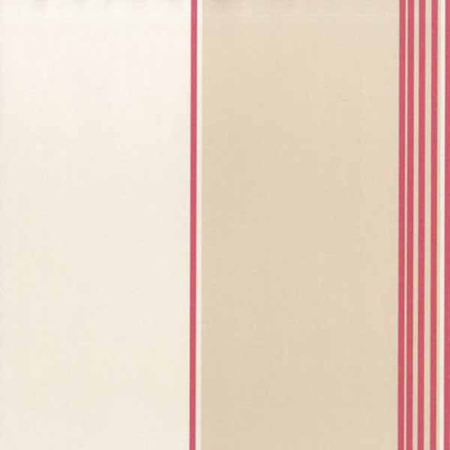 Norwall Paradise PA34217 Pure Stripe Wallpaper Red, Cream, Tan