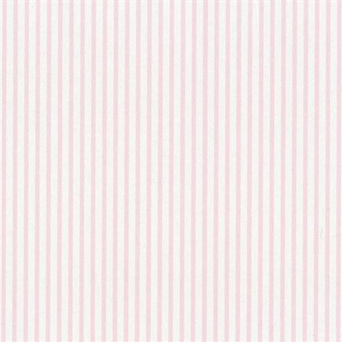 Norwall Simply Stripes 2 SY33951 Baby Stripe Wallpaper  Light Pink, White