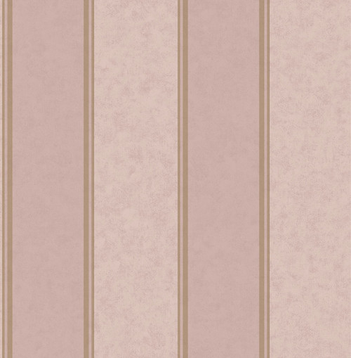 M1710 Rydia Stripe Wallpaper in Rose Gold Pink Colors with Glistening Lavish Feel  Modern Style Non Woven Unpasted Wall Covering by Brewster