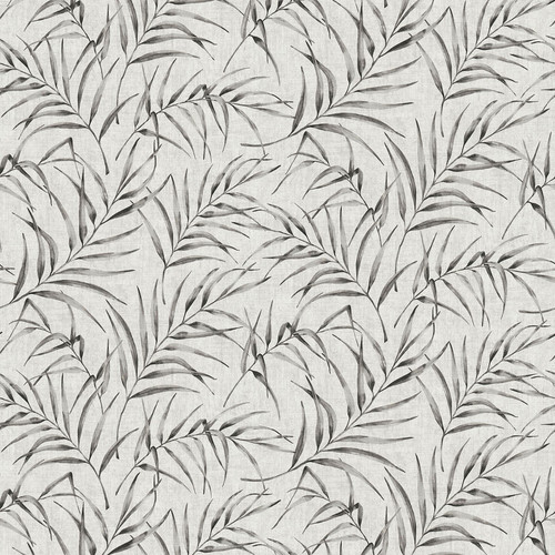 2979-37335-2 Lani Fronds Wallpaper in Gray Colors with Distressed Backdrop Tropical Style Vinyl Unpasted Wall Covering by Brewster