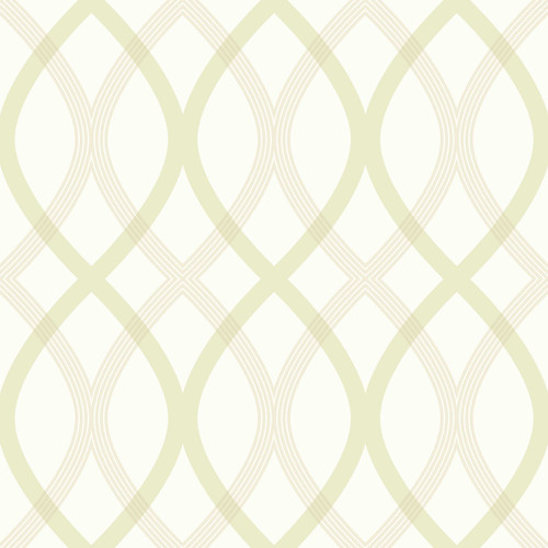 2535-20669 Contour Geometric Lattice Wallpaper Green Mint Beige Cream Colors with Swirls Soothing Grace Masculine Style Non Woven Unpasted Wall Covering by Brewster