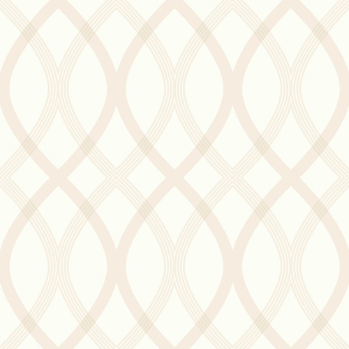 2535-20666 Contour Geometric Lattice Wallpaper Champange Beige Neutral Colors with Chic Pearlescent Glow Masculine Style Non Woven Unpasted Wall Covering by Brewster