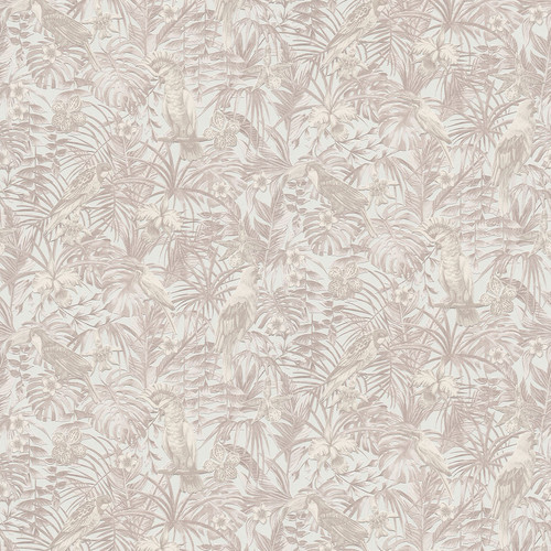 2979-37210-2 Susila Tropical Wallpaper in Beige Brown Taupe Colors with Raised Inks Tropical Style Expanded Vinyl Unpasted Wall Covering by Brewster