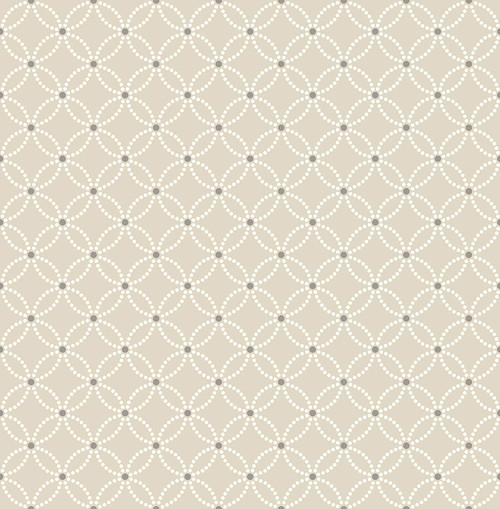 2625-21841 Kinetic Beige Geometric Floral Wallpaper Non Woven Material Modern Style Symetrie Collection from A-Street Prints by Brewster Made in Great Britain