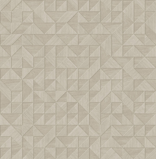 2896-25329 Gallerie Triangle Geometric Wallpaper in Gray Colors with Triangular Tiles Rustic Style Non Woven Unpasted Wall Covering by Brewster