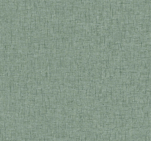 2973-90911 Bentley Faux Linen Wallpaper with Tight Weave Crosshatches in Dark Green Emerald Colors Modern Style Unpasted Acrylic Coated Paper by Brewster