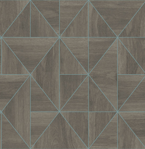 2908-25322 Cheverny Coffee Geometric Wood Wallpaper Modern Style Unpasted Non Woven Material Alchemy Collection from A-Street Prints by Brewster Made in Great Britain