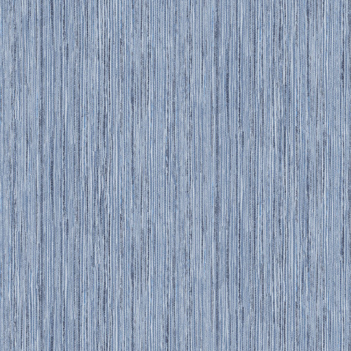 2971-86342 Justina Faux Grasscloth Wallpaper with Raised Ink Stitches in Indigo Blue Silver Colors Coastal Style Non Woven Backed Vinyl Unpasted by Brewster