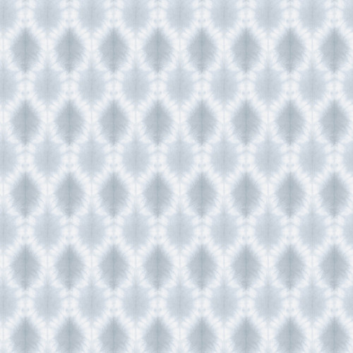 3122-10322 Mombi Light Blue Diamond Shibori Wallpaper with Tie Dyed Alternating Rows in Light Blue Off White Colors Bohemian Style Prepasted Acrylic Coated Paper