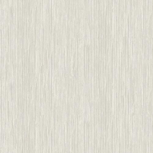 2971-86340 Justina Faux Grasscloth Wallpaper with Vertical Strips Raised Ink Stitching in Cream Off White Gray Silver Colors Coastal Style Non Woven Backed Vinyl Unpasted by Brewster