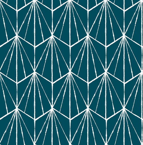 NUS4376 Dorset Peel & Stick Wallpaper with Bold Crisscrossing Lines in Indigo Blue Colors Modern Style Peel and Stick Adhesive Vinyl