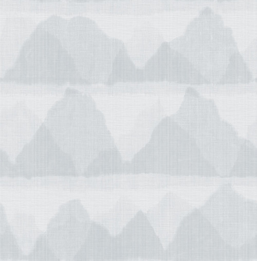 NUS3952 Mountain Peak Peel & Stick String Wallpaper with Slight of Mountainscapes in Blue Grey Colors Modern Style Peel and Stick Adhesive Vinyl