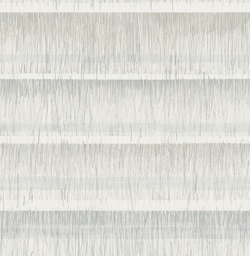 NUS3953 Dhurrie Peel & Stick String Wallpaper with Chic and Dimensional Stripe Design in Grey Colors Traditional Style Peel and Stick Adhesive Vinyl