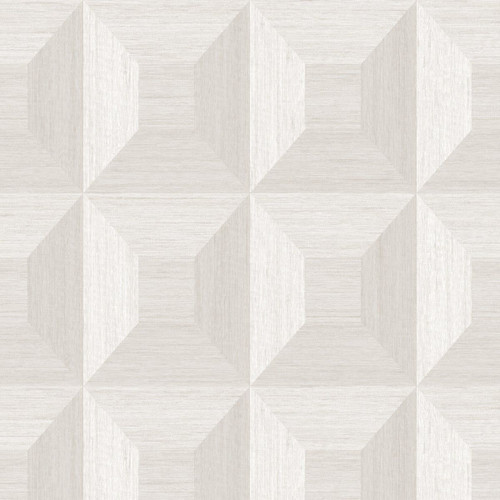 TC70618 Squared Away Geometric Wallpaper Birch Off White Matte Finish More Textures Collection