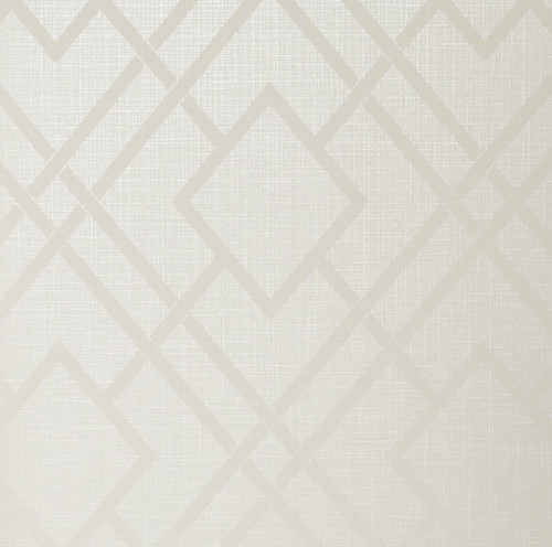 2232203 Diamond Lattice Wallpaper Metallic Ivory Off White Nonwoven (FSC) Etten Gallerie Collection Made in Netherlands